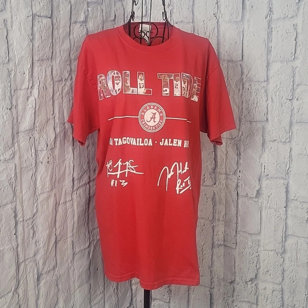 ALABAMA Tagovailoa and‎ Hurts Signature Women's Shirt Medium